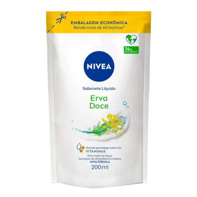 Refil Sabonete Líquido Nivea Erva Doce com 200ml