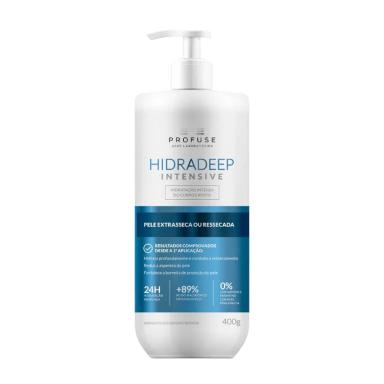Hidratante para Corpo e Rosto Profuse Hidradeep Intensive Pele Extrasseca ou Ressecada com 400g