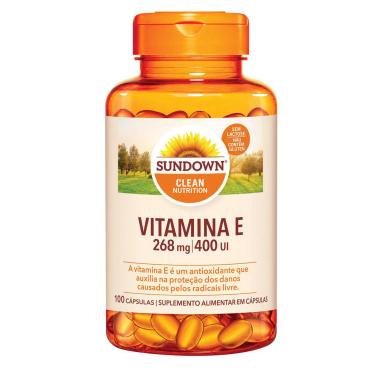Vitamina E Sundown 400UI 100 cápsulas