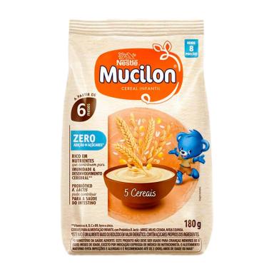 Cereal Infantil Mucilon 5 Cereais 180g