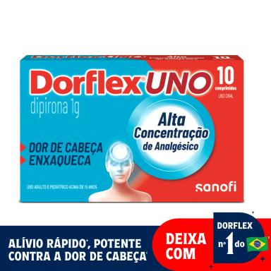 Dorflex UNO Dipirona 1g 10 comprimidos