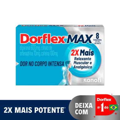 Dorflex MAX Analgésico e Relaxante Muscular 8 comprimidos