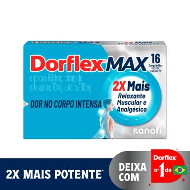 Dorflex MAX Analgésico e Relaxante Muscular 16 comprimidos