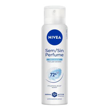 Desodorante Antitraspirante Aerosol Nivea Sem Perfume Pele Sensível 48h 150ml