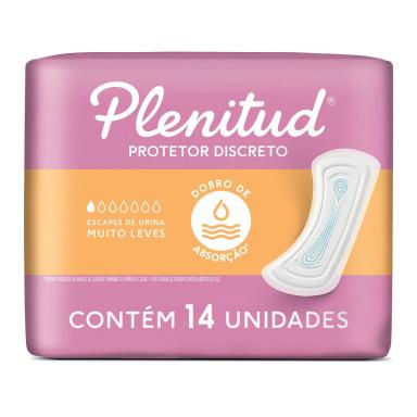 Absorvente para Incontinência Urinária Plenitud Femme Feminino Absorção Leve 14 unidades