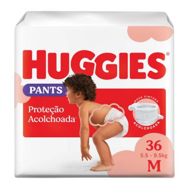 Fralda Calça Huggies Proteção Acolchoada M 36 unidades