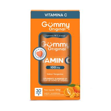 Vitamina C Gummy Vitamin C 100mg Tangerina 30 gomas