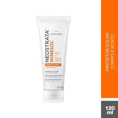 Protetor Solar Facial e Corporal Fluido Hidratante FPS 30 Neostrata Minesol 120ml