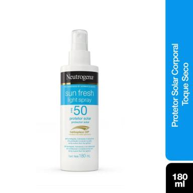 Protetor Solar Facial e Corporal Spray Sun Fresh FPS 50 Neutrogena 180ml