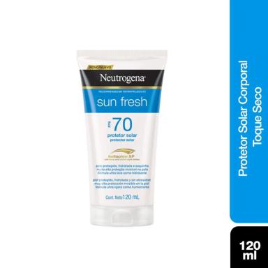 Protetor Solar Corporal Loção FPS 70 Neutrogena Sun Fresh 120ml
