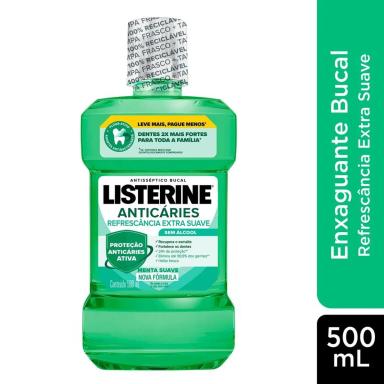 Enxaguante Antisséptico Bucal Listerine Anticáries Zero Álcool com 500ml