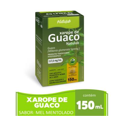 Xarope de Guaco Natulab Sabor Mel Mentolado 150ml