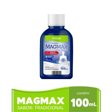 Leite de Magnésia Magmax Tradicional Suspensão Oral 100ml