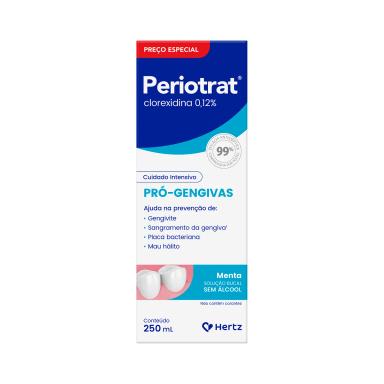 Solução Antisséptica Bucal Periotrat Sem Álcool com 250ml