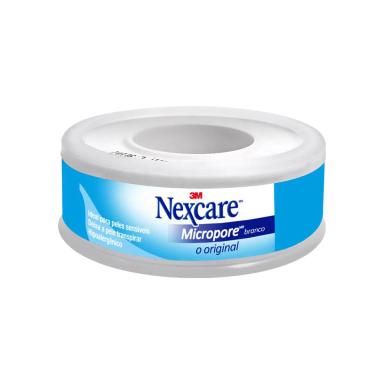 Fita Micropore Nexcare Original Branca com 1 rolo de 12mmx4,5m