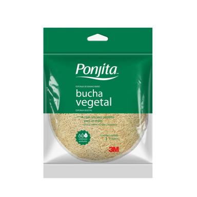 Esponja de Banho Bucha Vegetal Ponjita 3M com 1 unidade