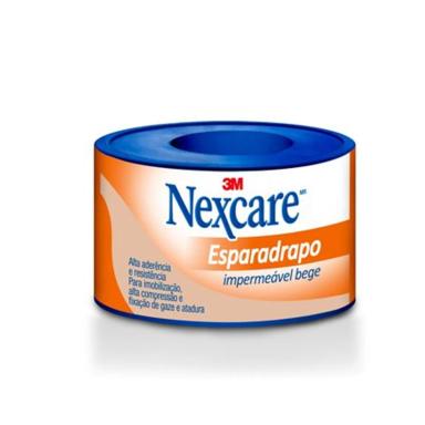 Esparadrapo Impermeável Nexcare Bege de 25mm x 3m com 1 unidade