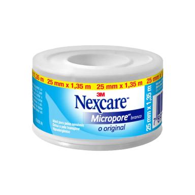 Fita Micropore Nexcare Original Branco com 1 rolo de 25mmx1,35m