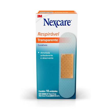 Curativo Transparente 3M Nexcare com 10 unidades