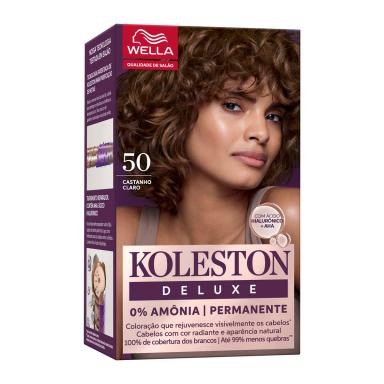 Tinta de Cabelo Permanente Koleston Deluxe - Castanho Claro 50