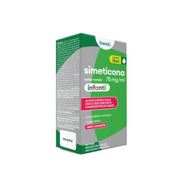 Simeticona bwell Infantil 75mg/ml Sabor Cereja 15ml