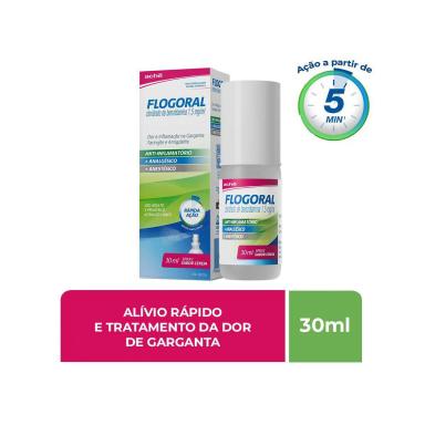 Spray para Garganta Flogoral Sabor Cereja 30ml