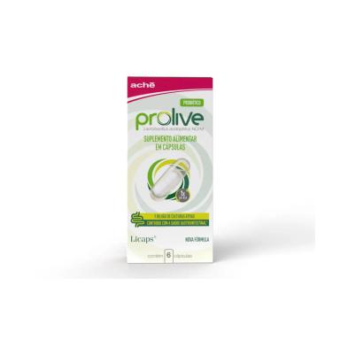 Suplemento Probiótico Prolive com 6 cápsulas