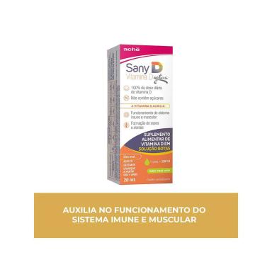 Vitamina D 200UI Sany D Maçã Verde Gotas 20ml