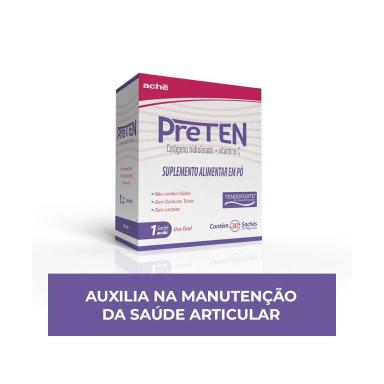 Colagéno + Vitamina C Preten com Tendoforte - 30 Sachês