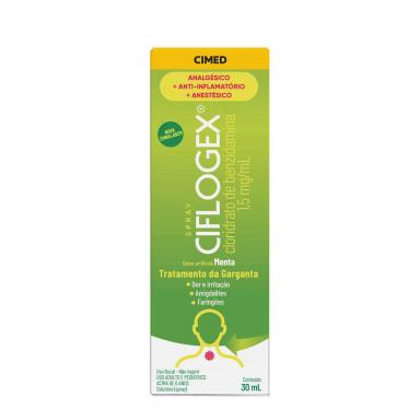 Spray para Garganta Ciflogex Sabor Menta 30ml