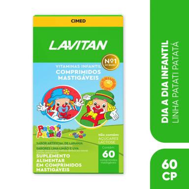 Polivitamínico Lavitan Kids Frutas Sortidas Infantil 60 comprimidos
