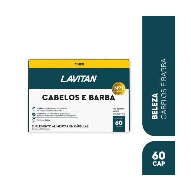 Polivitamínico Lavitan Cabelos e Barba 60 Cápsulas