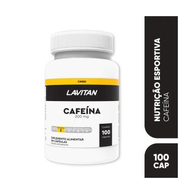 Cafeína Lavitan 200mg 100 cápsulas