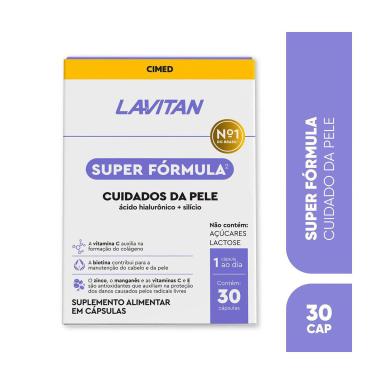 Polivitamínico Lavitan Super Fórmula Cuidados da Pele 30 cápsulas