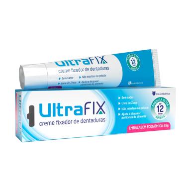Creme Fixador de Dentadura UltraFix Sem Sabor 68g