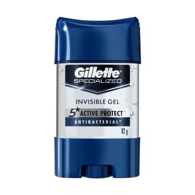 Desodorante Antitranspirante Stick Gel Gillete Specialized Gel Invisível Masculino 82g