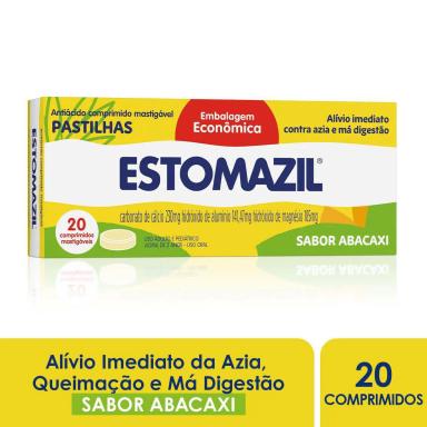 Estomazil Sabor Abacaxi 20 pastilhas masitgáveis