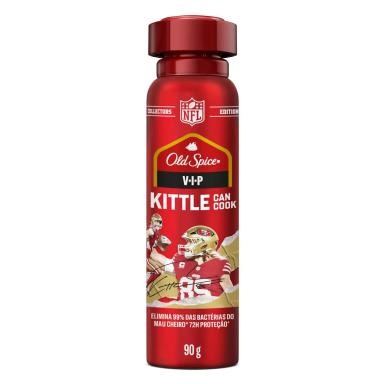 Desodorante Antitranspirante Aerosol Spray Old Spice V-I-P Kittle Can Cook Masculino 72h 150ml