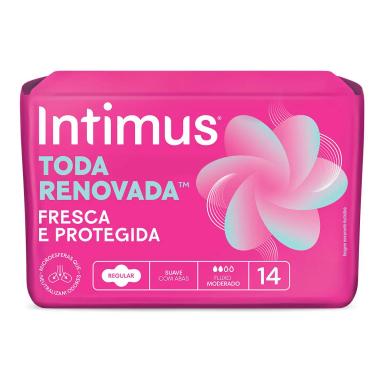 Absorvente Intimus Toda Renovada Dia Suave Com Abas 14 unidades