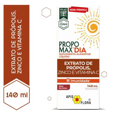 Extrato de Própolis Propomax Dia Vitamina C + Zinco 140ml