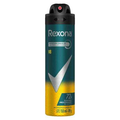Desodorante Antitranspirante Aerosol Rexona Men V8 72h 150ml