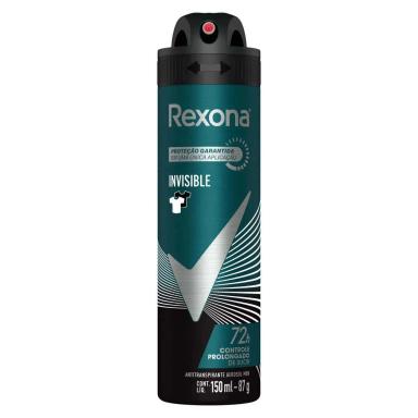 Desodorante Antitranspirante Aerosol Rexona Men Invisible 72h 150ml