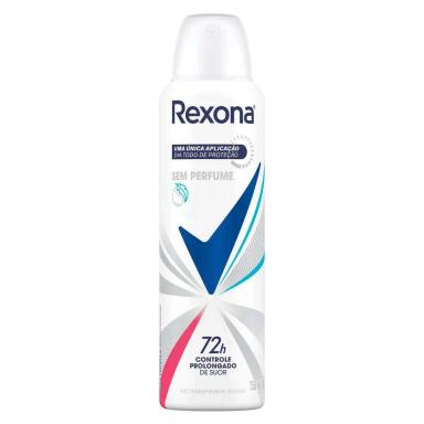 Desodorante Antitranspirante Aerosol Rexona Sem Perfume Feminino 72h 150ml