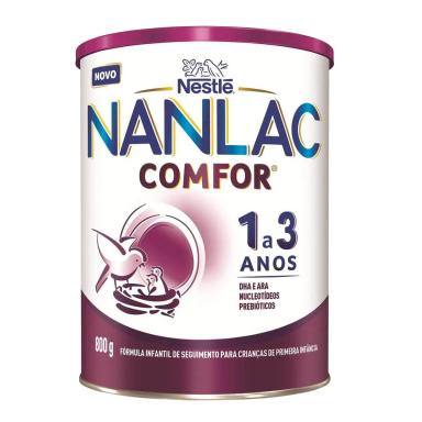 Fórmula Infantil Nanlac Comfor Nestlé 1 a 3 anos 800g