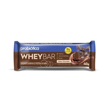 Barra de Proteína Whey Bar Probiótica Chocolate 40g