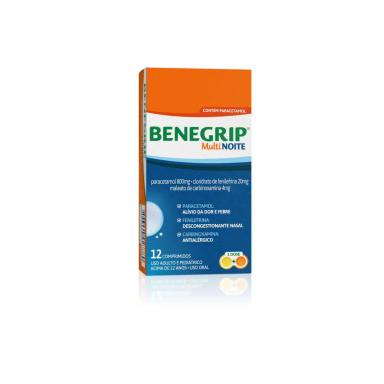 Benegrip Multi Noite 12 comprimidos