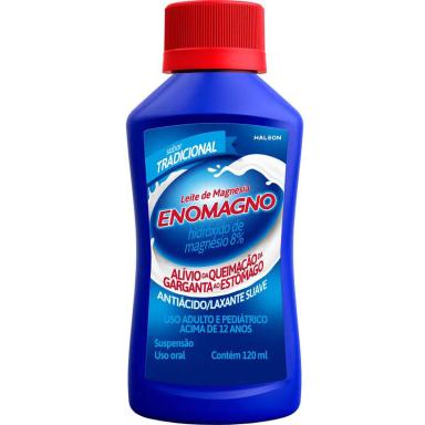 Leite de Magnésia EnoMagno Tradicional Suspensão Oral 120ml
