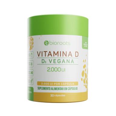 Vitamina D 2.000 UI Bioroots 30 cápsulas