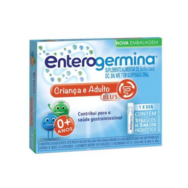 Probiótico Enterogermina Plus 5ml 5 frascos 