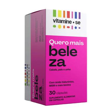 Polivitamínico Vitamine-se Quero Beleza para Cabelos, Pele e Unhas 30 cápsulas